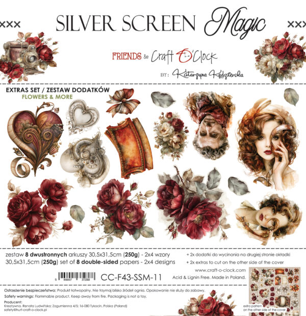Craft O`Clock Silver Screen Magic - Extras set - MIX