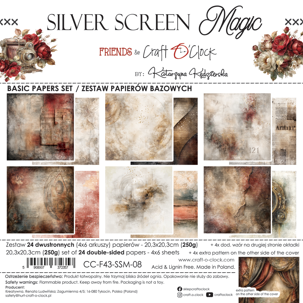 Craft O`Clock Silver Screen Magic - 20,3x20,3 cm - MIX - Bilde 7