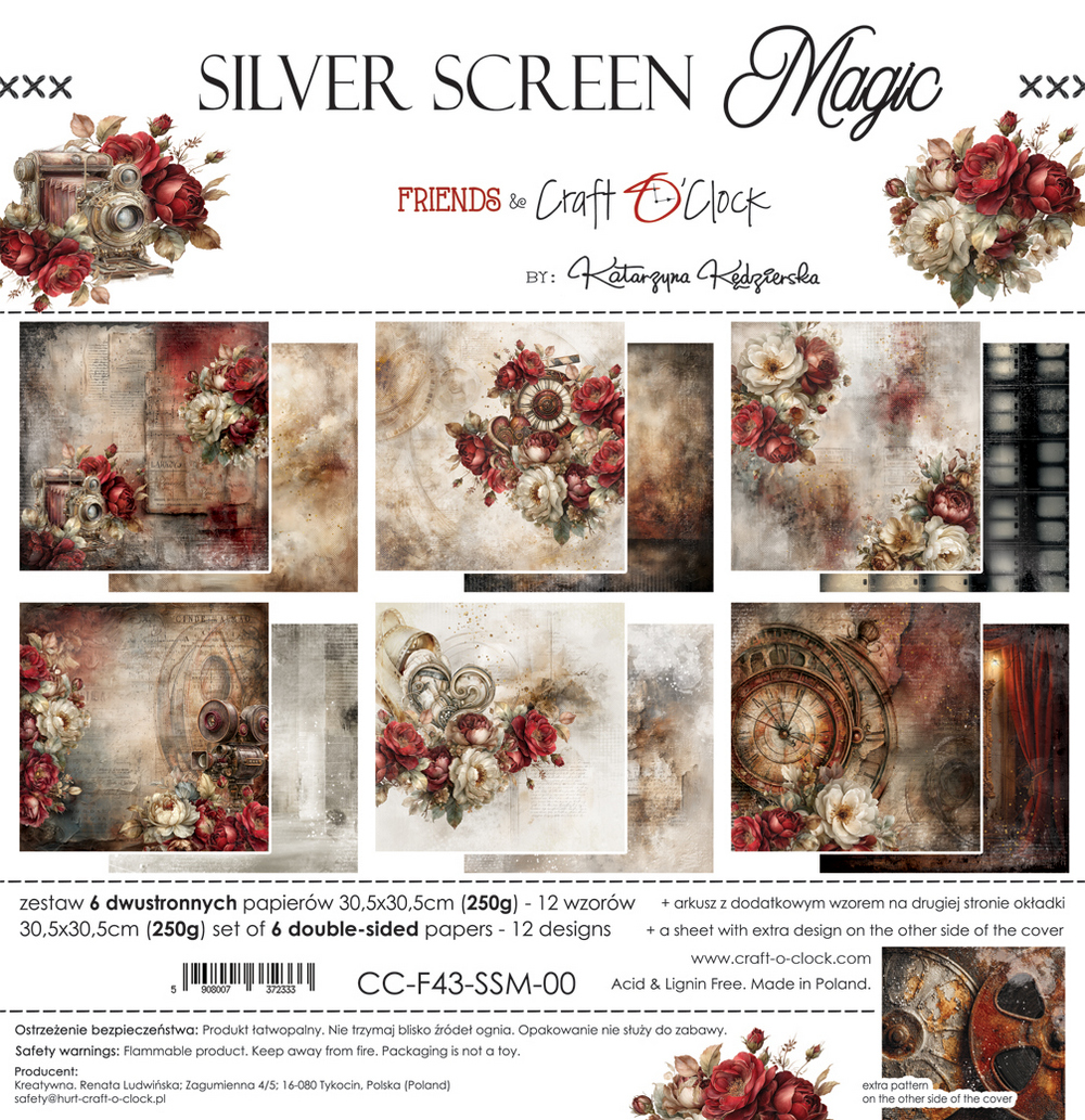 Craft O`Clock Silver Screen Magic - 30,5x30,5 cm - Bilde 1