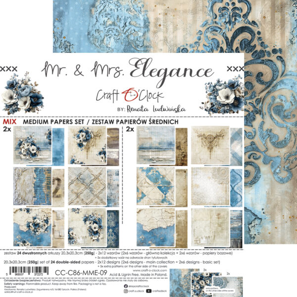 Craft O`Clock Mr. & Mrs. Elegance - 20,3x20,3 cm - MIX