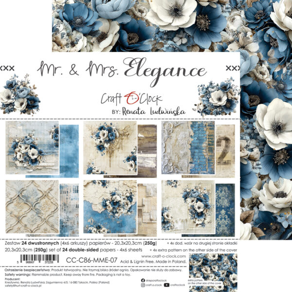Craft O`Clock Mr. & Mrs. Elegance - 20,3x20,3 cm - MIX