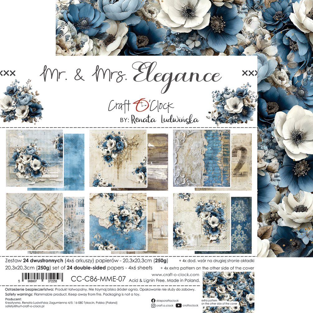 Craft O`Clock Mr. & Mrs. Elegance - 20,3x20,3 cm - MIX - Bilde 16