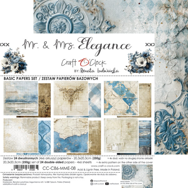 Craft O`Clock Mr. & Mrs. Elegance - 20,3x20,3 cm - MIX