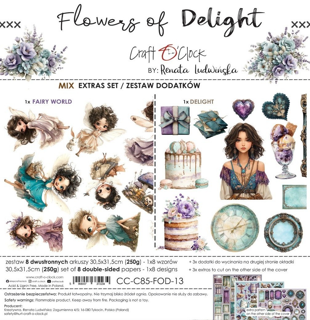 Craft O`Clock Flowers of Delight - Extras set - MIX - Bilde 1