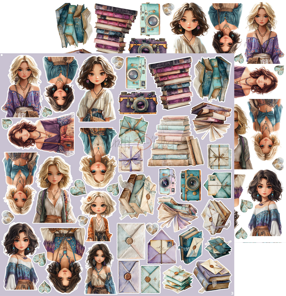 Craft O`Clock Flowers of Delight - Extras set - MIX - Bilde 6