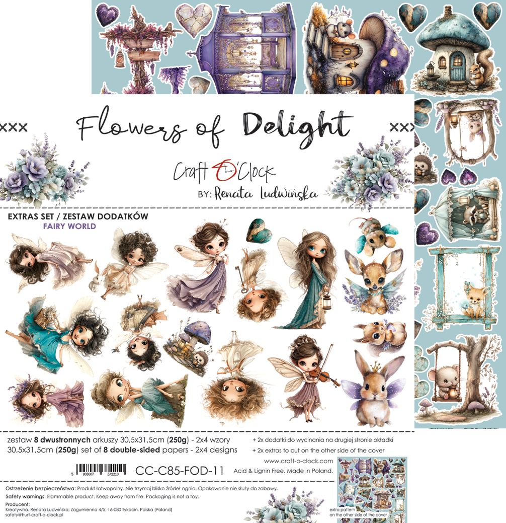 Craft O`Clock Flowers of Delight - Extras set - MIX - Bilde 8
