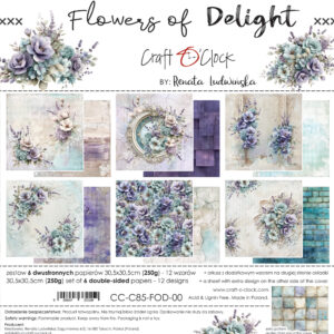 Craft O`Clock Flowers of Delight - 30,5x30,5 cm - Bilde 1