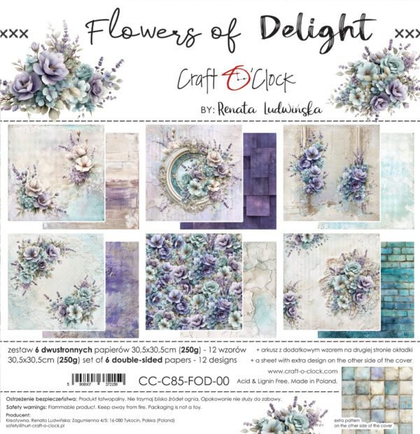 Craft O`Clock Flowers of Delight - 30,5x30,5 cm