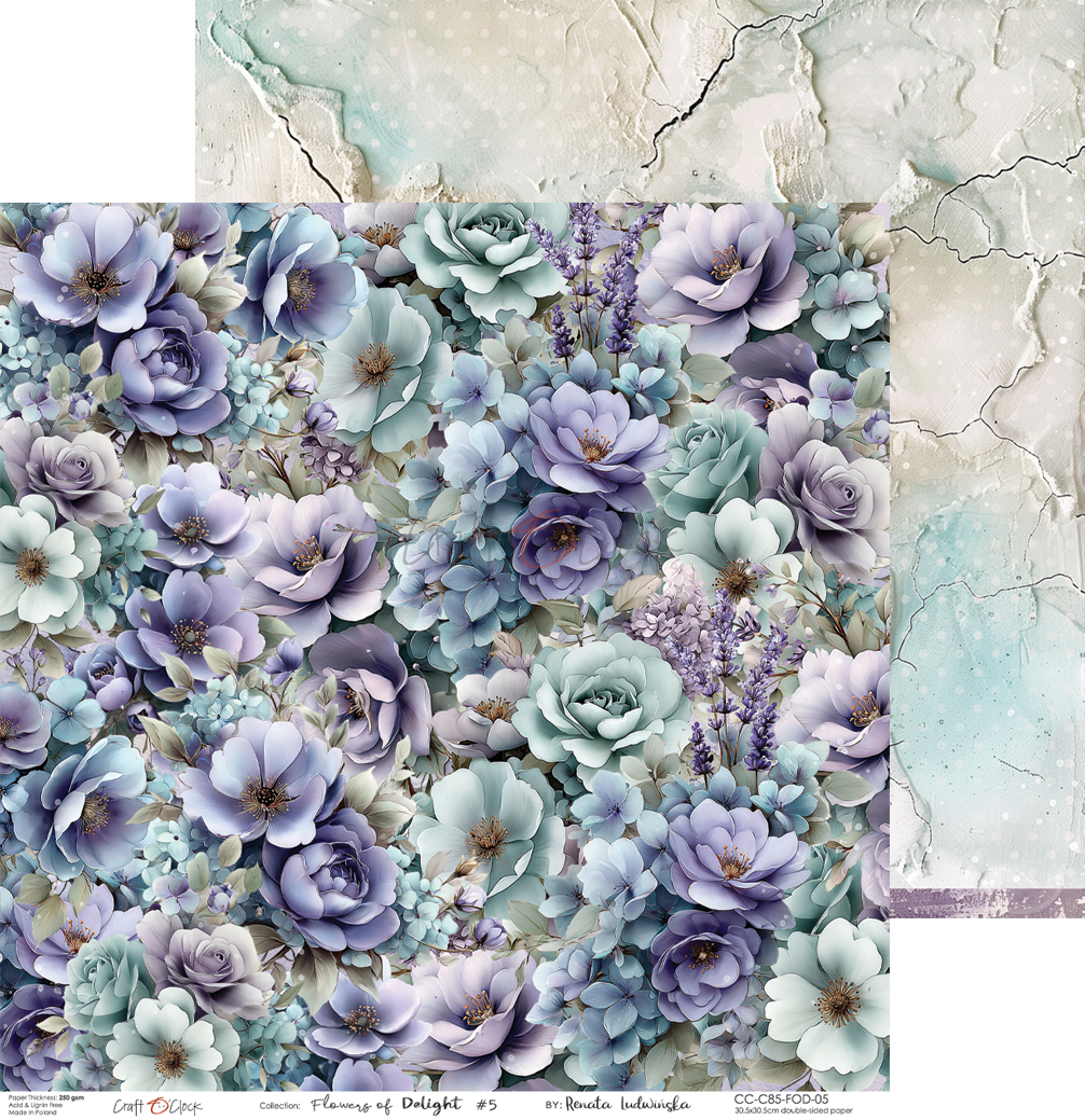 Craft O`Clock Flowers of Delight - 30,5x30,5 cm - Bilde 4