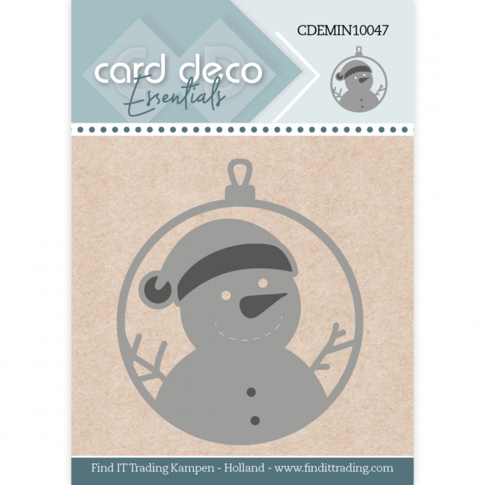 Card Deco Essentials Mini Dies - Snømann - Bilde 1