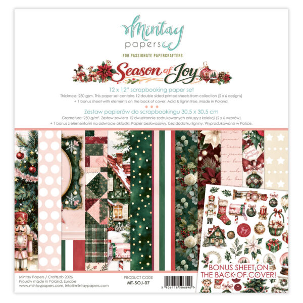 Mintay Season of Joy 07 12x12 Blokk