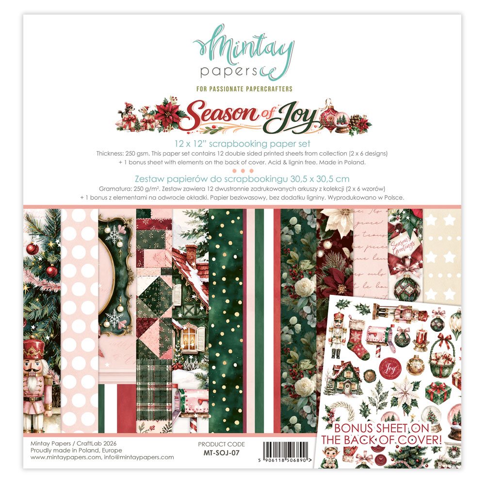 Mintay Season of Joy 07 12x12 Blokk - Bilde 1