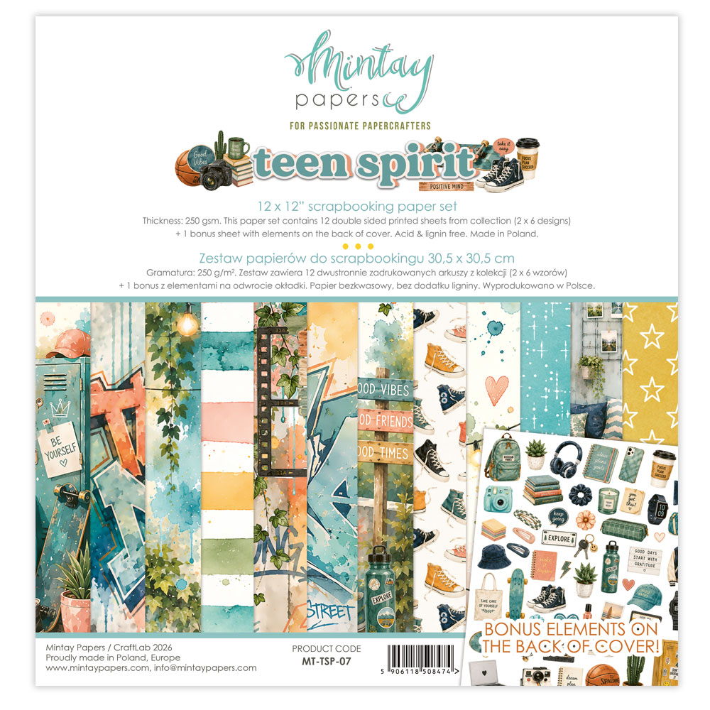 Mintay Teen Spirit 07 12x12 Blokk - Bilde 1
