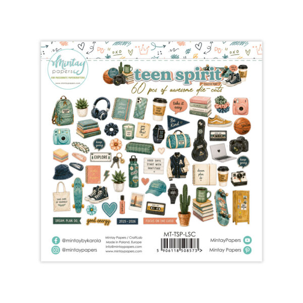 Mintay Teen Spirit Die-Cuts 60 stk
