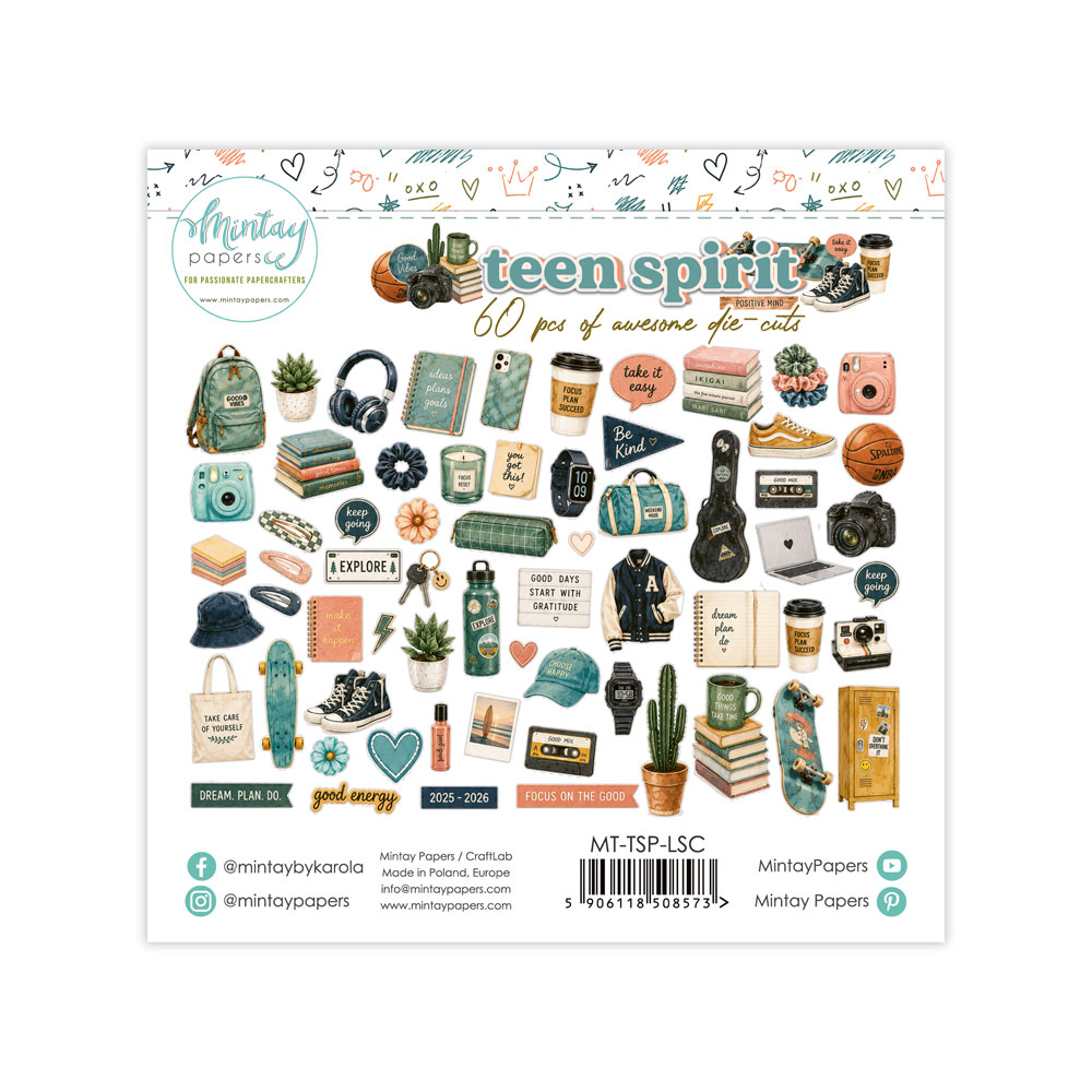 Mintay Teen Spirit Die-Cuts 60 stk - Bilde 2