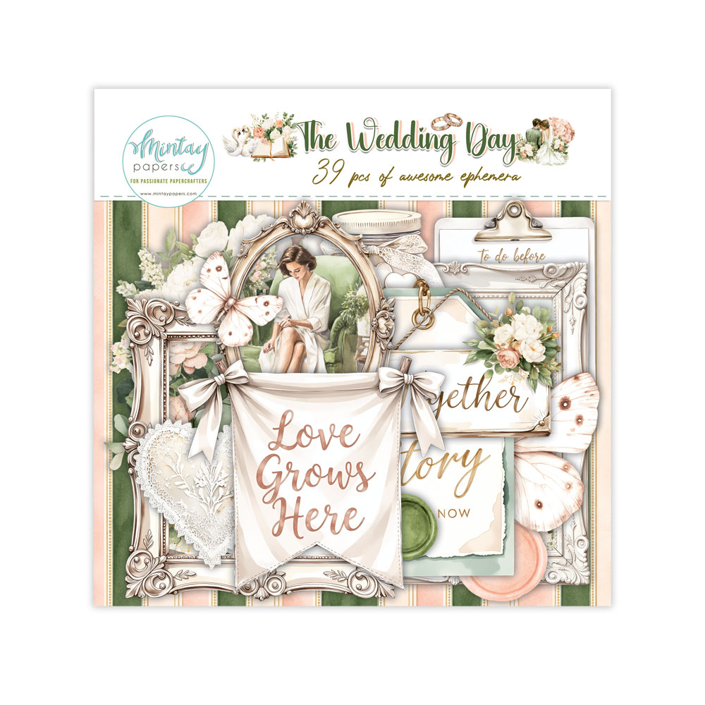 Mintay The Wedding Day Ephemera 33 stk - Bilde 1