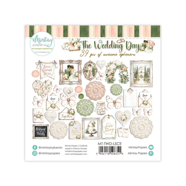 Mintay The Wedding Day Ephemera 33 stk