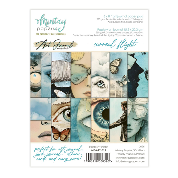 Mintay Art Journal Paper Pad - Surreal Flight