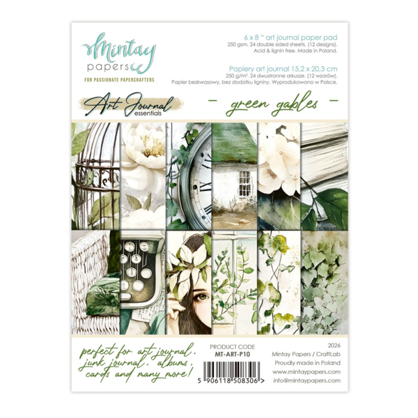 Mintay Art Journal Paper Pad - Green Gables