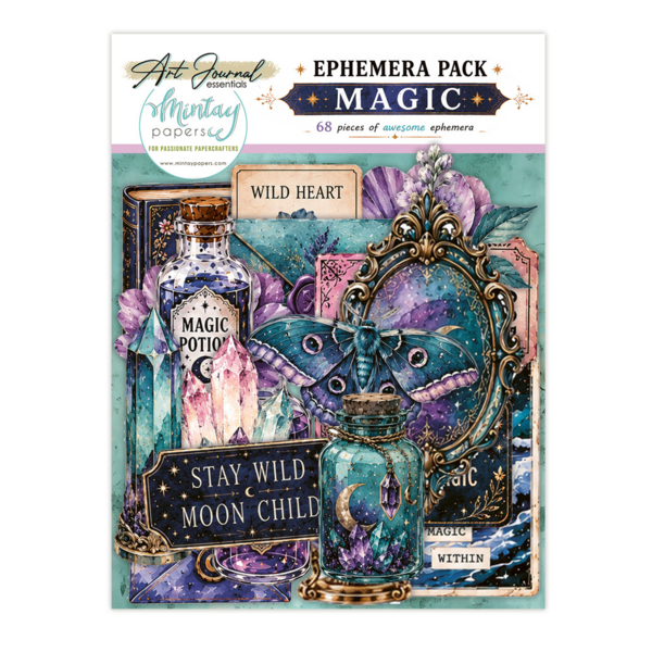 Art Journal Ephemera - Magic 68 stk