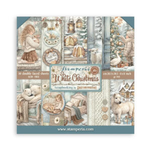 Stamperia White Christmas - 8”x8” blokk - Bilde 1