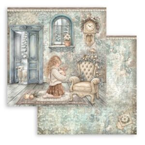 Stamperia White Christmas - 8”x8” blokk - Bilde 9