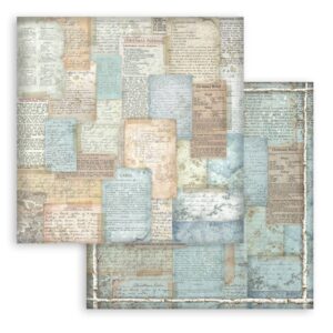 Stamperia White Christmas - Backgrounds 12x12 Blokk - Bilde 21
