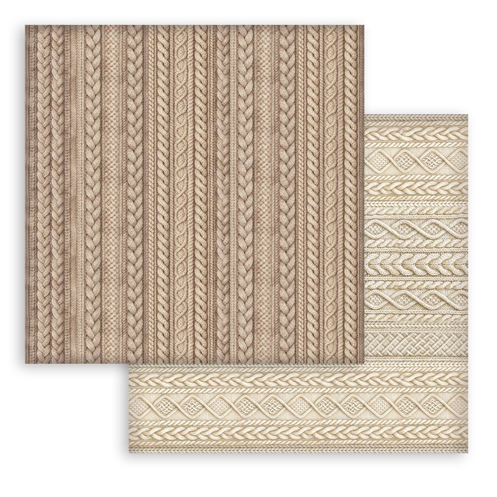 Stamperia White Christmas - Backgrounds 12x12 Blokk - Bilde 27
