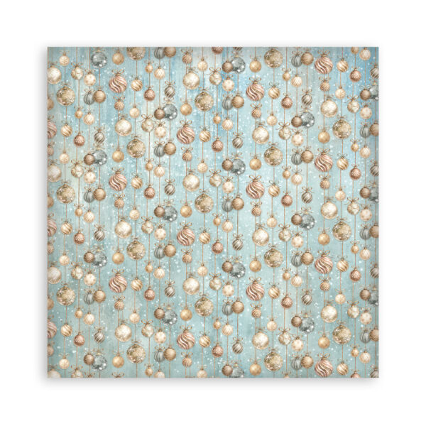 Stamperia White Christmas - Backgrounds 12x12 Blokk