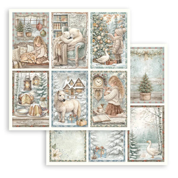 Stamperia White Christmas - Bildeark SBB1158
