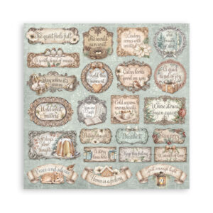 Stamperia White Christmas - 12x12 Blokk - Bilde 13