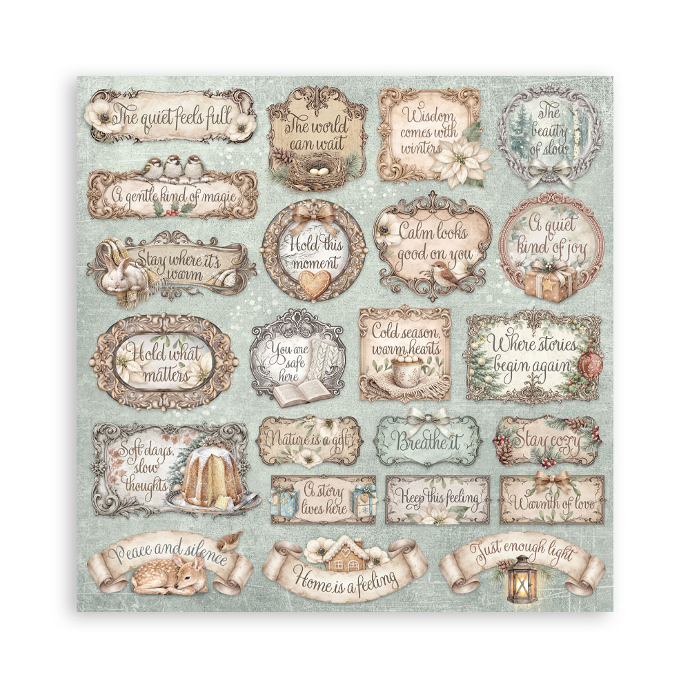 Stamperia White Christmas - 12x12 Blokk