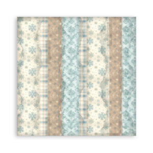 Stamperia White Christmas - Backgrounds 12x12 Blokk - Bilde 2