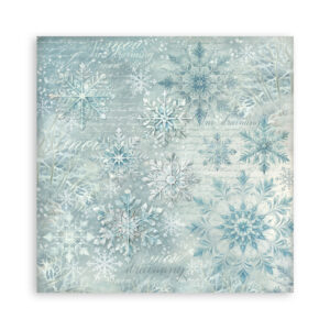 Stamperia White Christmas - Backgrounds 12x12 Blokk - Bilde 5