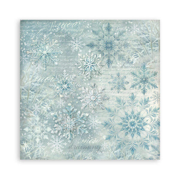 Stamperia White Christmas - Backgrounds 12x12 Blokk