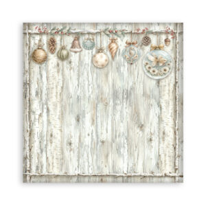 Stamperia White Christmas - Backgrounds 12x12 Blokk - Bilde 7
