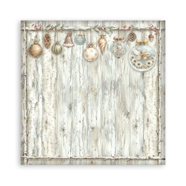 Stamperia White Christmas - Backgrounds 12x12 Blokk