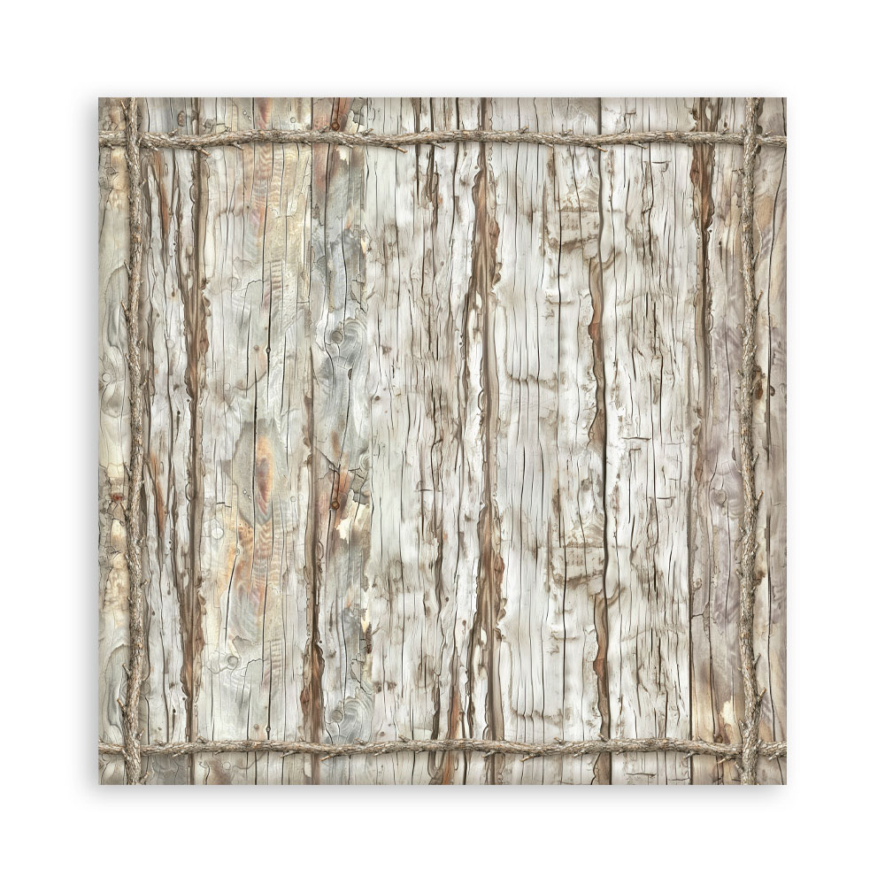 Stamperia White Christmas - Backgrounds 12x12 Blokk - Bilde 8