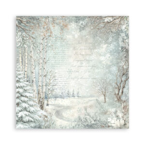 Stamperia White Christmas - Backgrounds 12x12 Blokk - Bilde 13
