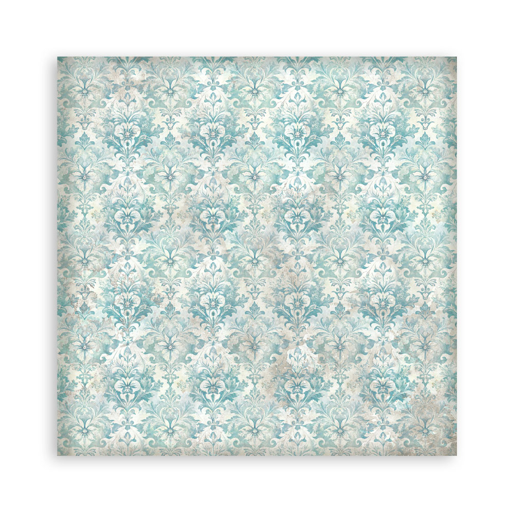 Stamperia White Christmas - Backgrounds 12x12 Blokk - Bilde 14