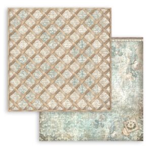 Stamperia White Christmas - Backgrounds 12x12 Blokk - Bilde 15
