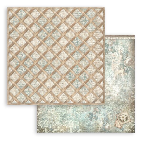 Stamperia White Christmas - Backgrounds 12x12 Blokk