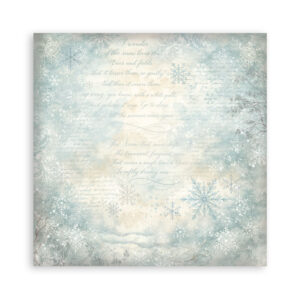 Stamperia White Christmas - Backgrounds 12x12 Blokk - Bilde 20