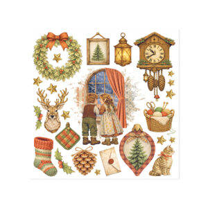 Stamperia Silent Night - Rub on kit 15x15 cm - Bilde 2