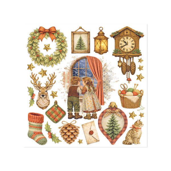 Stamperia Silent Night - Rub on kit 15x15 cm