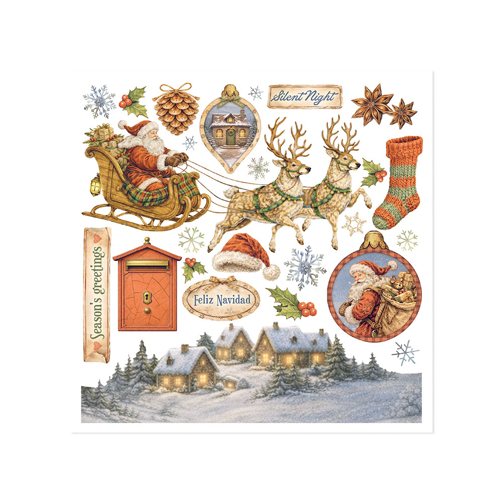 Stamperia Silent Night - Rub on kit 15x15 cm - Bilde 3