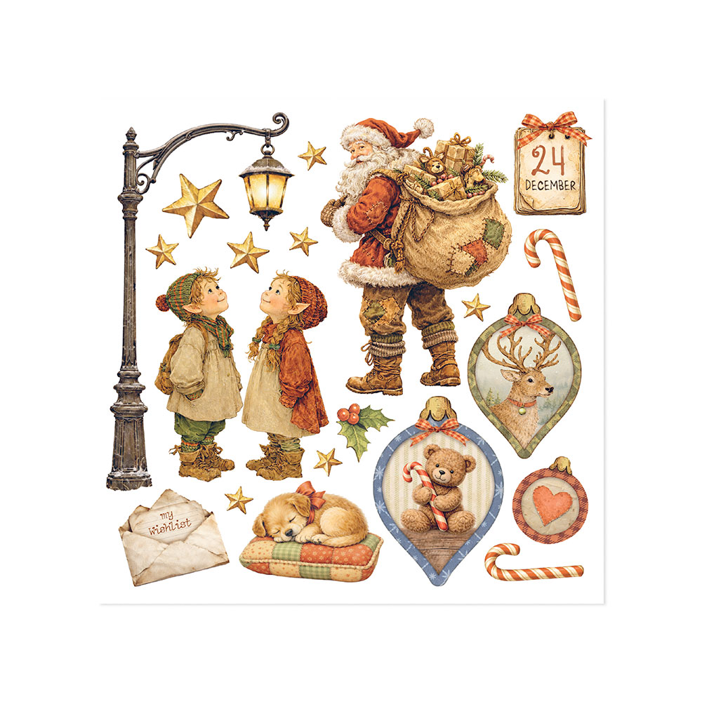 Stamperia Silent Night - Rub on kit 15x15 cm - Bilde 6