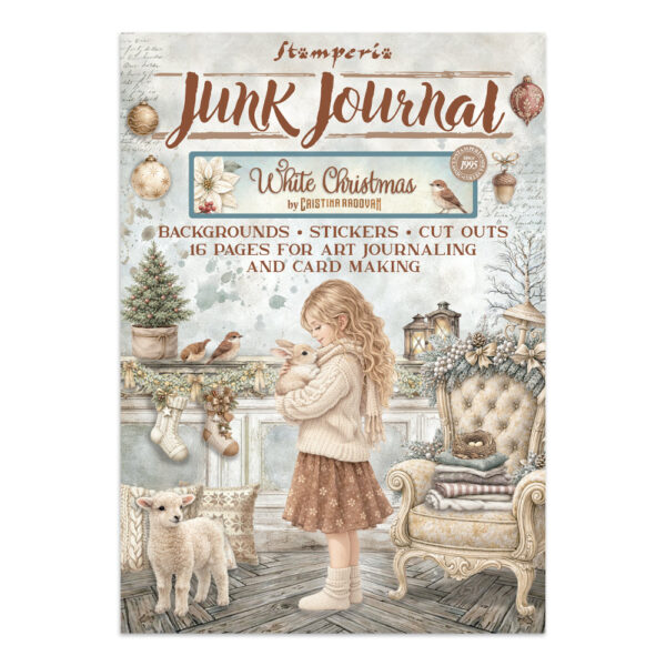Stamperia White Christmas - Art Junk journal A4