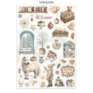 Stamperia White Christmas - Art Junk journal A4 - Bilde 7