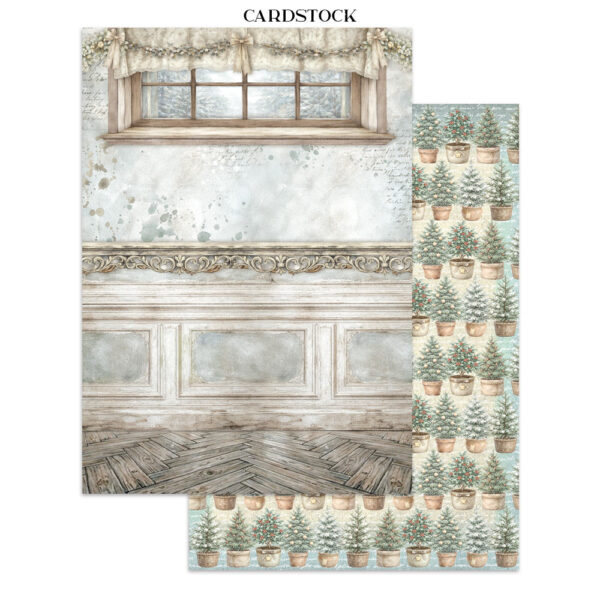 Stamperia White Christmas - Art Junk journal A4